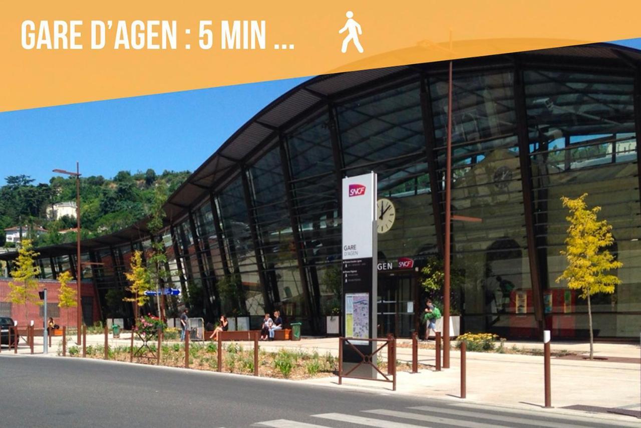 Loc'Nuit - Chambres Tout Confort - Hyper Centre Agen Esterno foto